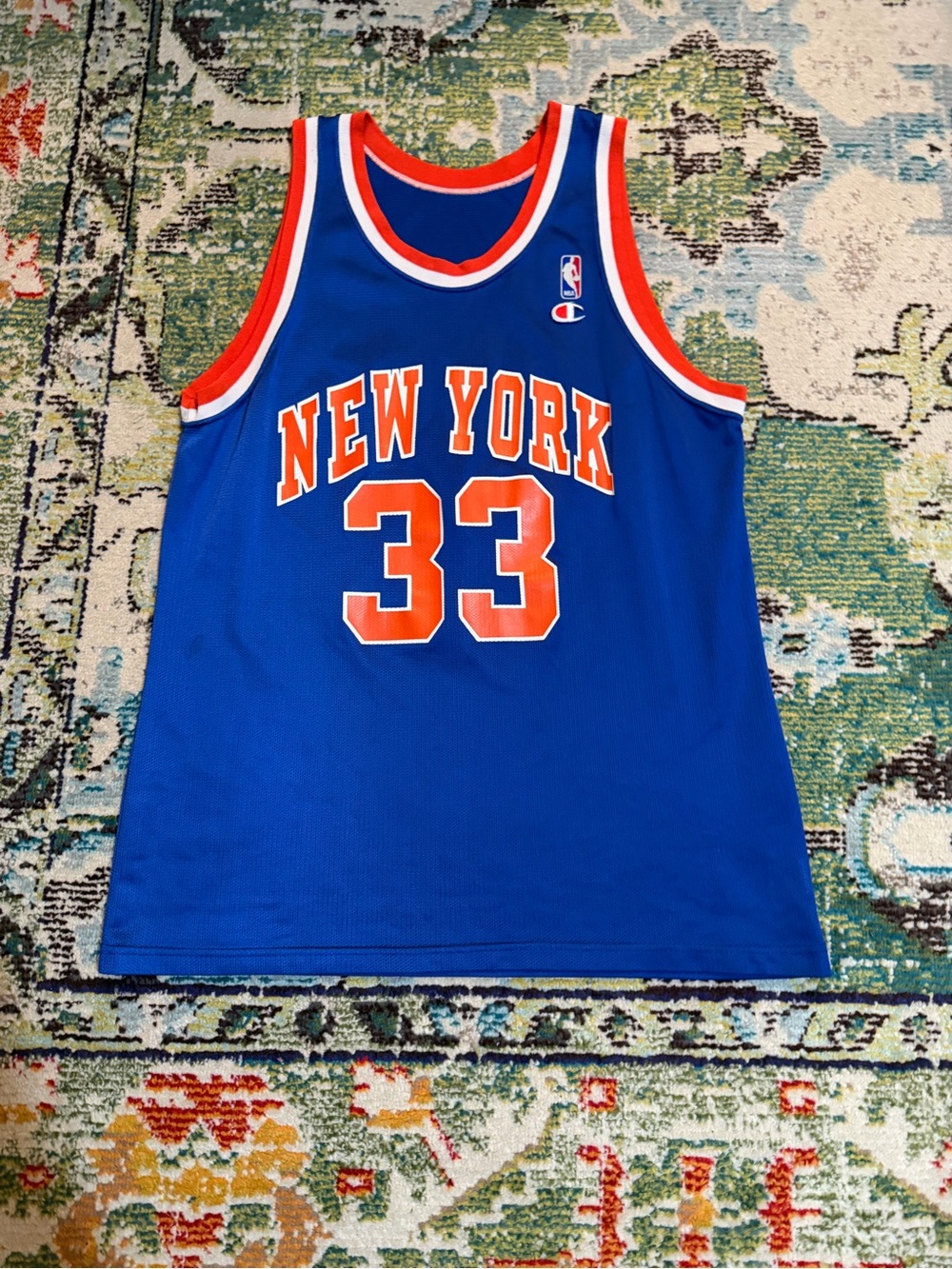 New York Knicks Patrick Ewing champion jersey